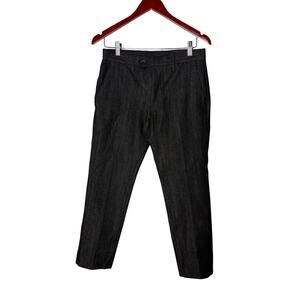 Michel Klein black cotton blend chino pants 30x28
